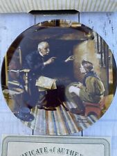 Knowles Norman Rockwell Bradford Exchange Plate 