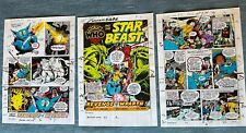 Dave Gibbons Doctor Who #2 3 Pages Original Color Guide Art Watchmen UK Marvel 2 picture