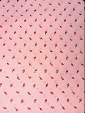 Vintage Wamsutta Calico Floral Quilt Strawberry Shortcake Fabric By the Yard picture
