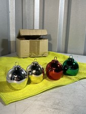 Lillian Vernon Christmas Ornament Place Card Holders Set of 4 Vintage picture