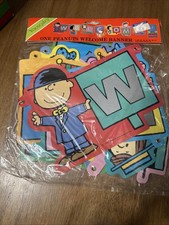 Vtg Peanuts Welcome Banner New Old Stock Charlie Lucy Snoopy 1980’s Classroom picture