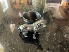 Antique James W. Tufts Boston, MA Cast #2695 Retriever Dog Fig/Toothpick Holder picture