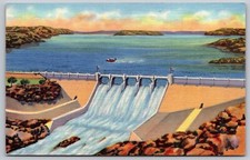 Postcard Conchas Dam and Reservoir Northeastern New Mexico 1936 picture