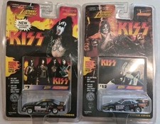 Johnny lightning 1997 kiss 2 LOT GENE SIMMONS PETER CRISS STOCK CAR DRAG NIP picture