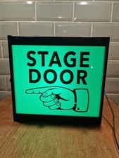 Vintage Ilford DL20 Double Sided Darkroom - Stage Door & Live On Air Light Box picture