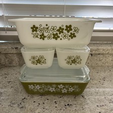 Pyrex Spring Blossom 7 Piece Refrigerator Set MUST SEE picture