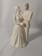 LENOX Wedding Promises Collection Porcelain Cake Topper Bride Groom Figurine picture