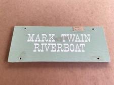 RARE  DISNEYLAND Frontierland MARK TWAIN RIVERBOAT sign prop  c. 1990’s-2000’s picture