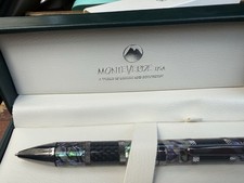Monteverde Regatta Limited Edition Abalone Shell Carbon Fiber Rollerball Pen picture