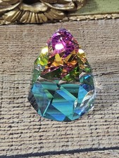 Swarovski(?) Style Cone Rio Paperweight Silver Crystal, READ DESCRIPTION  picture