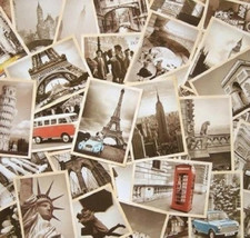 Dxhycc 32 PCS 1 Set Vintage Retro Old Travel Postcards for Worth Collecting picture
