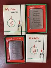 Vintage B&B TV  Advertising Lighters in Box -  My-Lite Alanson, Michigan picture