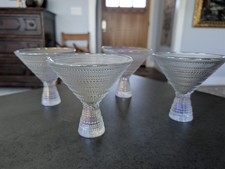 Set of 4 Littala Kastehelmi Iridescent Martini Glasses/Footed Dessert Bowls picture