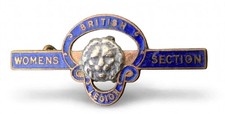 British Legion Womens Section Enamel Membership Badge JR Gaunt London Vintage UK picture