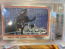 RARE James Earl Jones 1980 Topps Star Wars BGS Auto Darth Vader #115 AUTOGRAPH picture