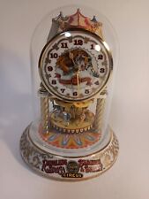FRANKLIN MINT CAROUSEL GLASS DOME CLOCK RINGLING BROS. & BARNUM & BAILEY CIRCUS picture