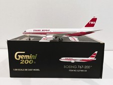 Gemini Jets G2TWA139 TWA Trans World Boeing 767-200 N601TW Diecast 1/200 Model picture