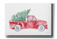 Epic Graffiti 'Christmas Truck' by Katrina Pete, Giclee Canvas, 26