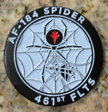 F-35 461st FLT TEST SQUADRON DEADLY JESTERS AF-182 AF-184 SPIDER GHOST COIN RARE picture