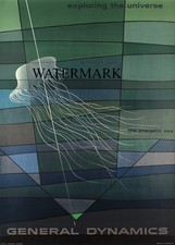 Erik Nitsche - 1958 General Dynamics Poster Universe - Energetic Sea 24x34 REPRO picture