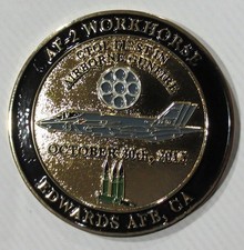 F-35 FLT TEST SQUADRON 461st DEADLY JESTERS AF-2 AKA WORKHORSE CHALLENGE COIN picture