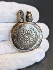 Antique Vintage Pocket Lighter Ornate Engraved Metal Restoration Project WWI Era picture