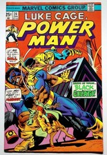 Power Man #24 1975 1st App Black Goliath Marvel Bronze Comic Book MID GRADE picture
