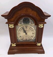 Vintage Westminster Chime Quartz Mantle Clock Tempus Fugit (WORKS) picture