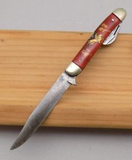 VINTAGE ROY ROGERS & TRIGGER FIXED BLADE KNIFE ULSTER KNIFE RARE picture