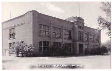 Warren MN Minnesota School Brick Building 429 RPPC Real Photo Postcard picture