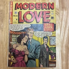 MODERN LOVE #8 - CLASSIC FELDSTEIN C/A STORY TRAGIC LOVE MURDER SUICIDE RARE picture