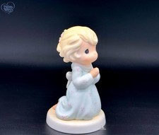 Adorable Precious Moments Praying Girl Figurine - Pure Charm picture