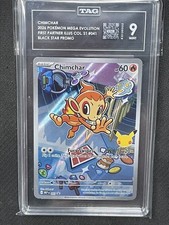 Chimchar 2026 First Partner Illustration Collection Black Star TAG 9 Mint PSA picture