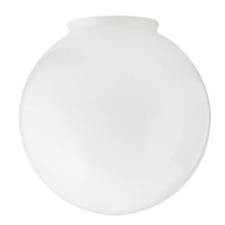 4 In. Fitter White Glass Globe Flush Mount Lamp Shade picture
