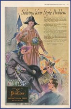 Vintage 1919 PRINTZESS Women's Coats & Suits Fashion Henry E. Vallely Print Ad picture
