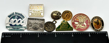 EIGHT ASSORTED VINTAGE NRA - HUNTING - SHOOTING PINS + FOB - L700 picture
