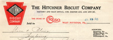 1929 PITTSTON PA THE HITCHNER BISCUIT COMPANY BILLHEAD LETTERHEAD INVOICE Z7642 picture