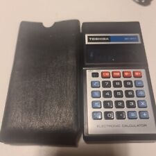 Vintage 1979 TOSHIBA BC-8111B Electronic Calculator w/Case, Working, Japan picture