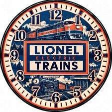 Lionel Train Vintage  Logo Advertising Wall Clock ⏰ 🚂 picture