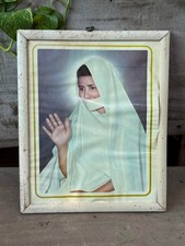 Vintage Framed Spiritual Portrait Print Religious Wall Art Home Decor 10.5
