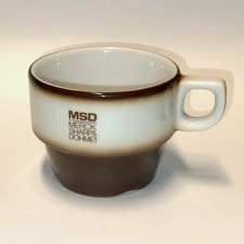 Vtg Merck Sharp & Dohme Porcelain Coffee Cup Small Advertising Mug Maastricht picture