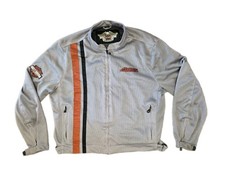 Vintage Harley Davidson MotorClothes Mesh Motorcycle Riding Jacket Mens XL Gray picture