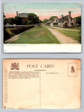 Yorktown, VA-Virginia, Main Street Colonial Homes Historic View Vintage Postcard picture