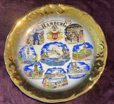 Vintage Hamburg Germany  Souvenir Collector Plate 7.5” picture
