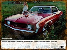 1969 Camaro SS Ad  Metal Sign 9