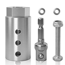 Trailer Jack Drill Adapter Kit, Fits 1-Inch Jack Drive Shafts, 2-in-1 Design for picture
