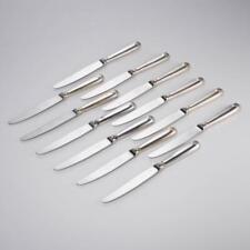 Christofle Vendome Arcantia Silverplate Shell Handled Dinner Knives 9.75