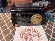 RESTORED Vintage 1955 CBS Columbia 5155 Radio - EBONY Bakelite - BLUETOOTH & AUX picture