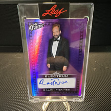2025 Leaf Electrum Fame Ralph Fiennes Purple Autograph 1/1 picture