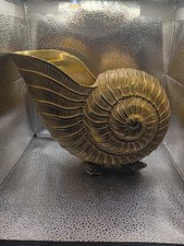 Solid Brass Vintage Nautilus Champagne Chiller 8x11 picture